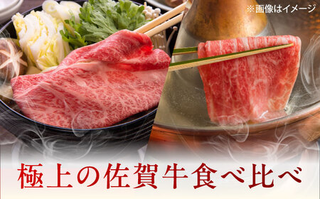 佐賀牛 すき焼き・しゃぶしゃぶ用食べ比べ 計1kg（ロース・もも）[UEM067]