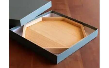 紀州広川産百年檜（ひのき）の八辺 お盆(小） / ヒノキ 【ths941-hachi-s】