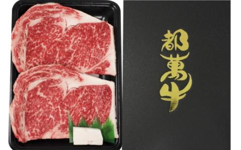 【年内発送】黒毛和牛『都萬牛』ロースステーキ 360ｇ（約180ｇ×2枚）<2-26>牛肉 ステーキ 肉 国産牛 黒毛和牛 宮崎県西都市