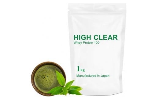 定期便　HIGH CLEAR WPC ホエイプロテイン100　1kg ×6ヶ月　プレミアム抹茶味 ｜ 国産 日本製 SDGs ぷろていん タンパク質 たんぱく質 ビタミン 食物繊維 栄養 健康 筋トレ トレーニング ダイエット 宮城県 七ヶ浜 ｜ hk-wpc-1000-t6-mc