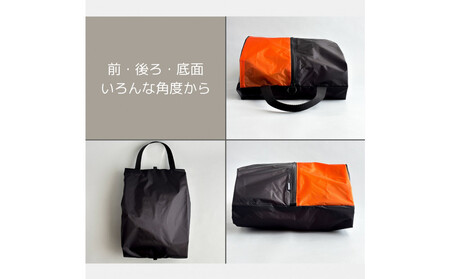 【Lサイズ・オレンジ】軽量ナイロン登山靴ケース　　シューズケース　着替えポーチ　旅行用　アウトドア　ショートブーツ