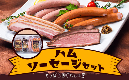 ハムソーセージセット おつまみ ウインナー ベーコン ソーセージ
