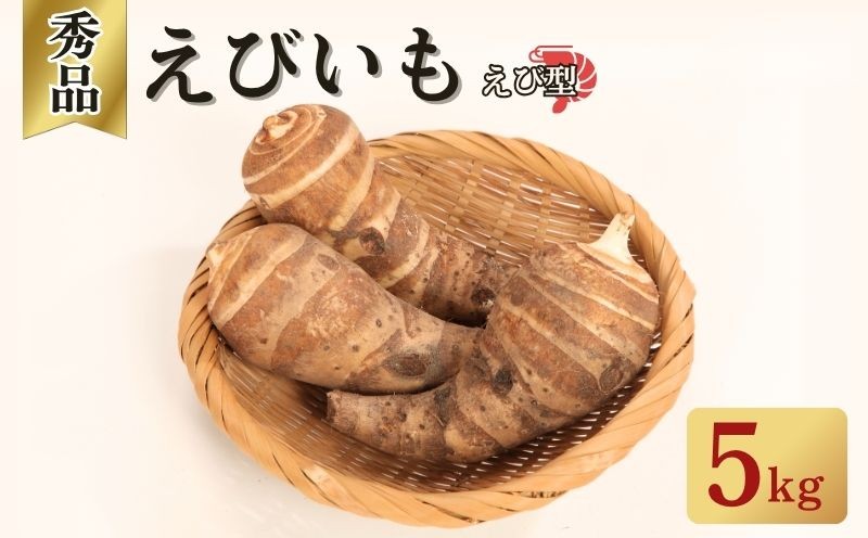 
            京都 えびいも 秀 えび型 5kg  京野菜 伝統 野菜 12-30個入 お正月 京料理 いも おばんざい さといも 煮物 あんかけ 素焼き 椀だね
          