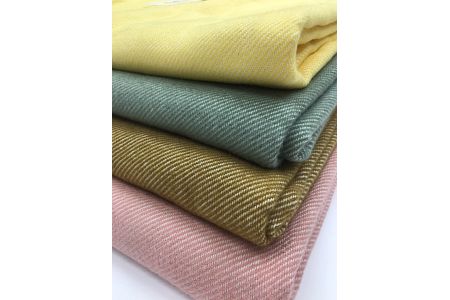 おしゃれな フリンジ コットンケット「ショコラベージュ／シングル」[0191]