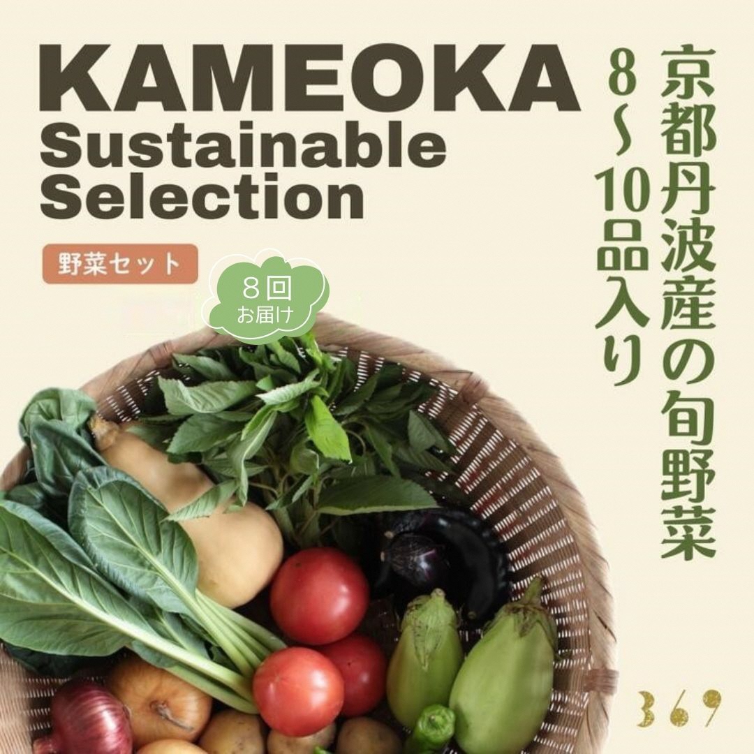 【8回定期便】＜３６９商店＞京都丹波産旬の野菜セット ※全て栽培期間中農薬・化学肥料不使用 ※北海道・沖縄・離島への配送不可