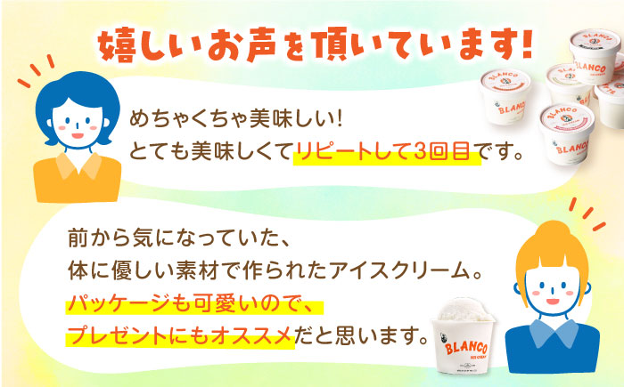 【全3回定期便】ハンドメイドアイスクリーム 食べ比べ 6個セット ( 6種 × 各1個 ) 詰め合わせ アイスクリーム 熊本 山都町 アイス【BLANCO ICE CREAM】[YCM002]