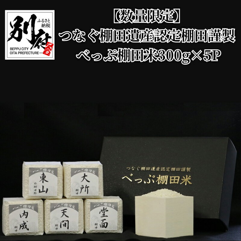 【ふるさと納税】【数量限定】お米 白米 300g × 5パック ひとめぼれ ヒノヒカリ なつほのか つなぐ棚田遺産 認定 棚田謹製 べっぷ棚田 天間棚田 東山棚田 内成棚田 大所棚田 堂面棚田 お取り寄せ お取り寄せグルメ 大分県 別府市 送料無料