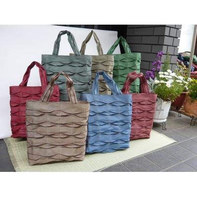 ふるさと納税 飯能市 畳屋さんのヘリバッグ【手さげ(横はぎ)】緑[52217203] |  | 03