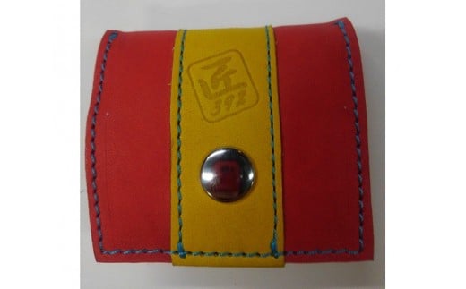 野球グローブの革製！小さなコインケース RYS ／ 小銭入れ 折りたたみ式 コンパクト 手作り 大阪府 特産品 No.041