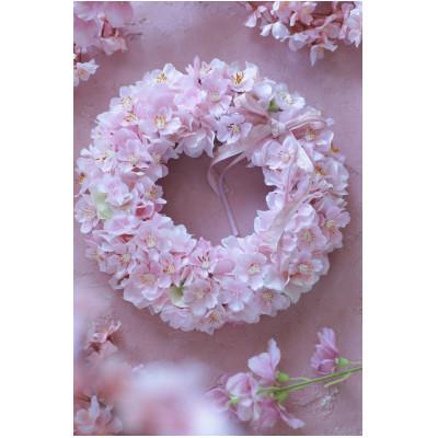 ふるさと納税 八千代市 アーティフィシャルフラワー　桜のリース(Mサイズ)1点 |  | 02