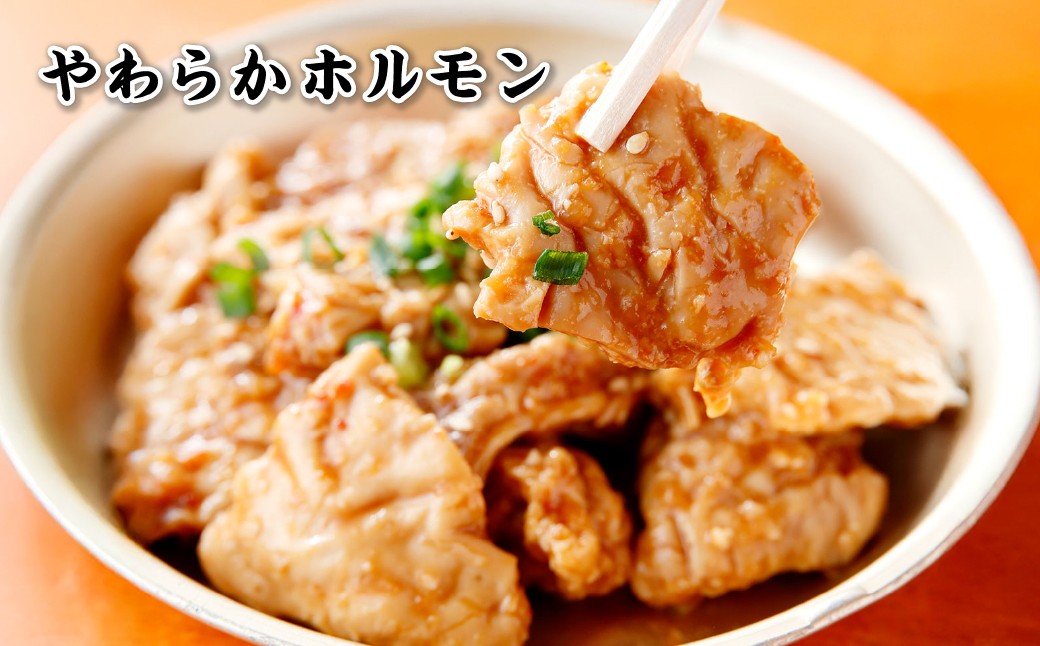 珍満焼肉セット タレ漬け豚シロマル、やわらかホルモン、タレ漬けシロセット