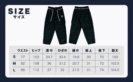 BRENOA チノカーゴパンツ ブラック（ Sサイズ ／ Mサイズ ／ Lサイズ ） チノ パンツ カーゴパンツ チノパンツ チノパン ズボン ファッション 服 洋服 岡山県 倉敷市 【選べるサイズ】