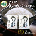 【ふるさと納税】うりゅう米 食べ比べ お手軽 セット ゆめぴりか 1kg（1kg×1袋）・ ななつぼし 1kg（1kg×1袋） 米 おにぎり お弁当 おいしい 甘み お取り寄せ 北海道 雨竜町 送料無料