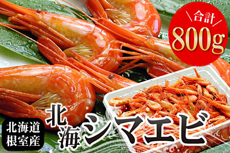 【北海道根室産】北海シマエビ800g(80～130尾) A-07012