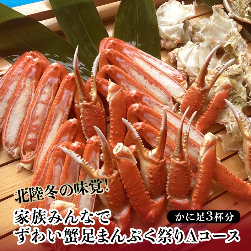 【ふるさと納税】レビューキャンペーン 北陸冬の味覚 ずわい蟹まんぷく祭りAコース かに3杯分 冷凍 ズワイガニ ずわい蟹 ずわいがに 蟹 かに カニ 鍋 BBQ バーベキュー グルメ 海産物 海の幸 食品 能登半島地震復興支援 F6P-1564