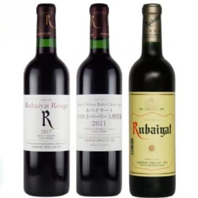 ふるさと納税 甲州市 ルバイヤートおすすめ赤ワイン3本セット　C-486