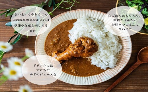 阿波尾鶏骨つき地鶏のごちそうカレー5食