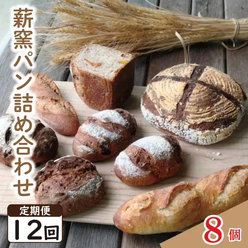 定期便12回 ハード系 パン 8個  おまかせセット ｜ パン