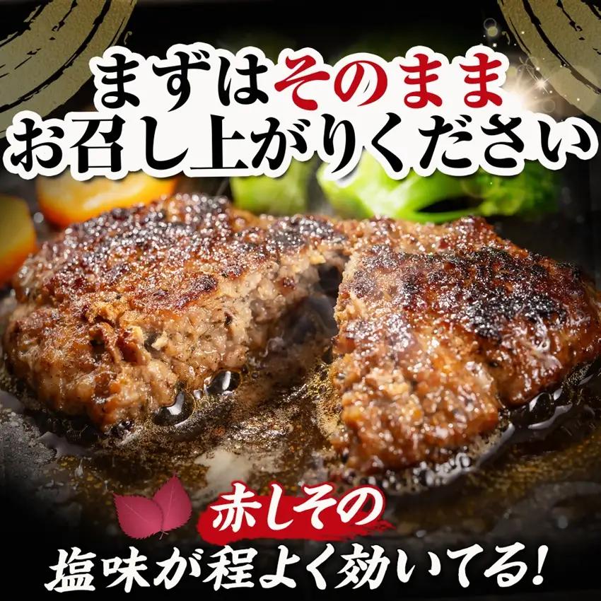 【訳あり】赤しそハンバーグ2.4kg　国GI認証「川井赤しそ」【配送不可地域：離島】【1760047】