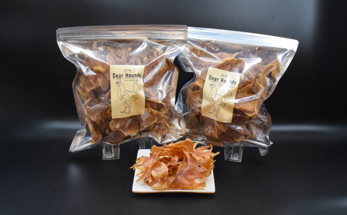 愛犬・愛猫用おやつ 北海道産鶏冠ジャーキー 計400g （200g×2個） | 無添加 ペットフード ペット用 ジャーキー ドッグフード おやつ | Dear Hounds [BOAE041]