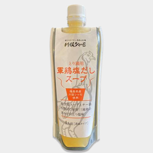 福島ブランド鶏 川俣シャモ とり鍋用 軍鶏塩だしスープの素  FAF-0173