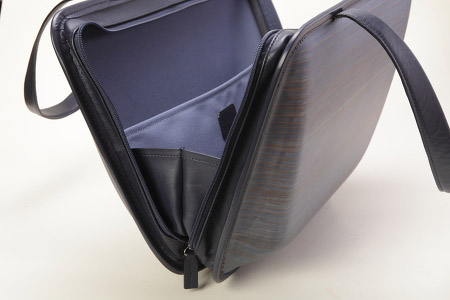 木製バッグ【monacca-bag/Leaf indigoネイビー】 トートバッグ 木製トートバッグ バッグ 鞄 カバン 木のかばん 木 木製 杉 間伐材 メンズ レディース ファッション ギフト 贈
