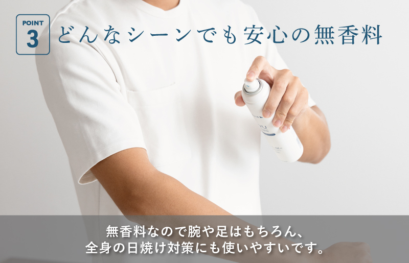 【スピード発送】ノンケミカル UVスプレー 医薬部外品 日焼け止め 130ｇ 3本セット G3880_イメージ4