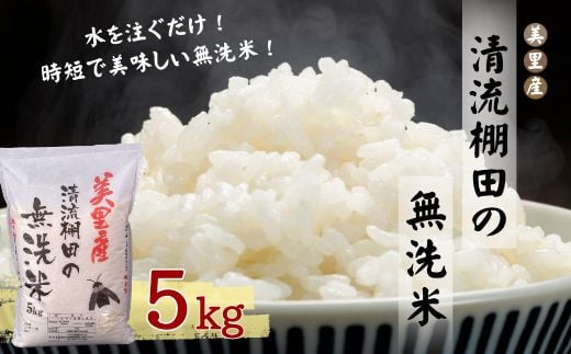 【先行予約】ふるさと納税　令和６年産　美里産　清流棚田の 【無洗米】 5kg　ヒノヒカリ　白米