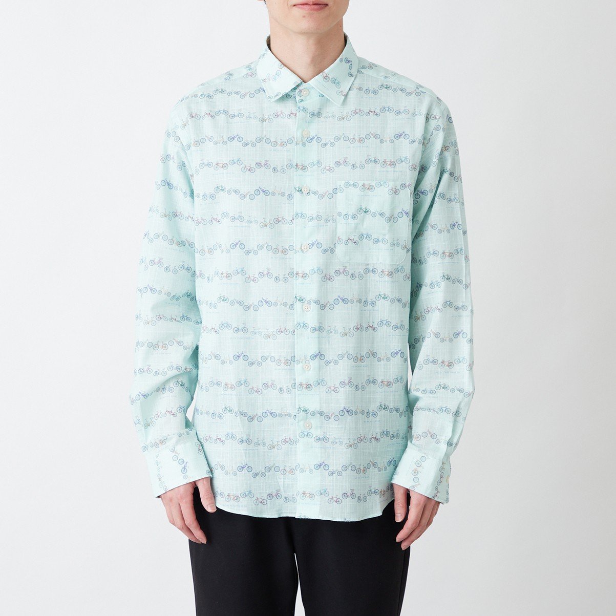 
            CLOFT 綿100％長袖オリジナルプリントシャツ”自転車柄” XL 長袖 シャツ Tシャツ 衣服 洋服 ファッション 綿100% 自転車 サイクリング メンズ レディース 柄シャツ コットン デザインシャツ おしゃれ ユニーク柄 オリジナルプリント トップス カジュアル 新宿 0139-016-S07-3
          