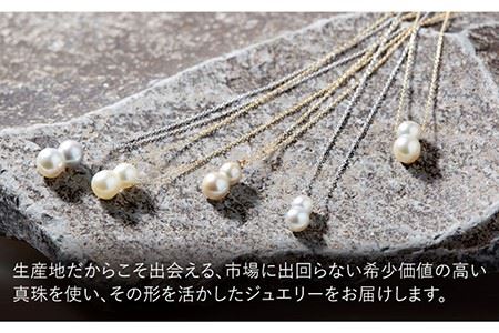 真珠 ネックレス 双子真珠のネックレス（貫通タイプ）《壱岐市》 【TSUKINO PEARL】 [JDX001] 217000 217000円 アクセサリー