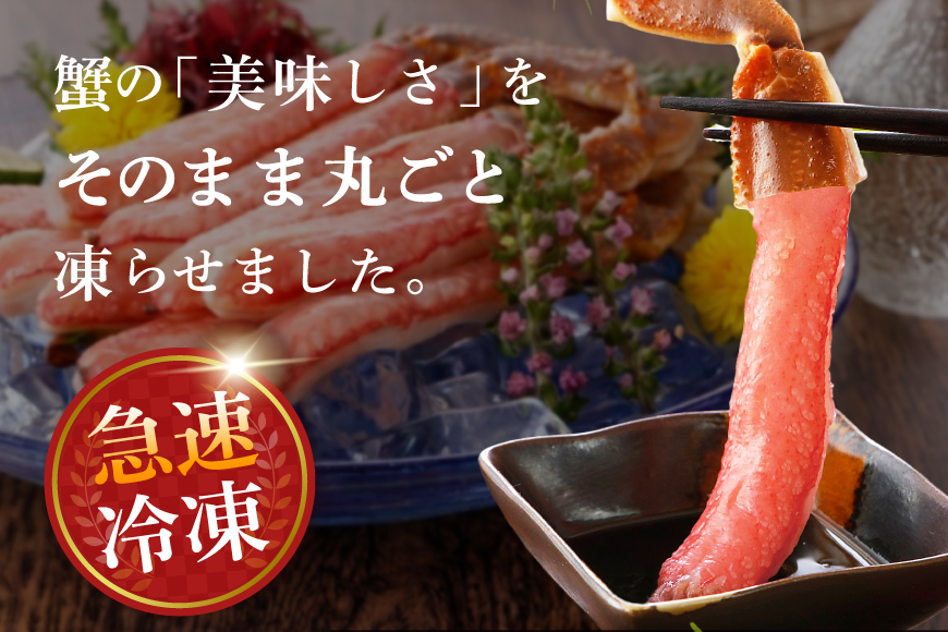 【12/25まで年内発送】 生本ずわい かに 棒肉ポーション 総重量 約500g [カネダイ 宮城県 気仙沼市 20564322] 年末 500g