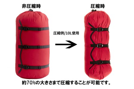 [R156] oxtos NEW透湿防水コンプレッションバッグ 15L【ブラック】