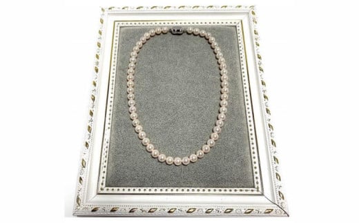 あこや真珠オーロラ花珠ネックレス 真珠鑑別鑑定書付