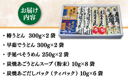 【自慢の贈答好適品！】五島手延べうどん 詰め合わせ B セット うどん 乾麺 麺 五島うどん【中本製麺】[RAO002]
