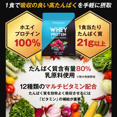 ふるさと納税 瑞穂町 ハルクファクター ホエイプロテイン ベリー風味 1kg 日本製 おいしい |  | 02