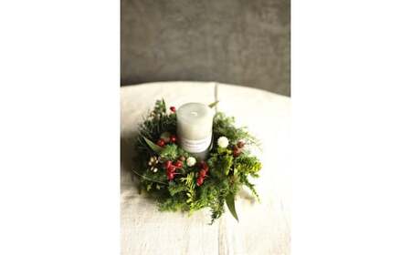 Xmas限定　クリスマスリース Φ20【12/18まで受付】生花 ドライフラワー 観葉植物 Xmas 季節限定 数量限定 送料無料 長持ち リビング 玄関 ダイニング キャンドル ※2025年11月下