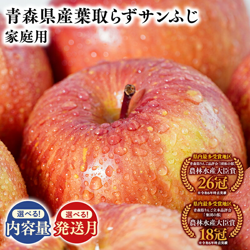 【ふるさと納税】≪内容量と配送月が選べる!≫ 青森県産 訳あり 葉とらずサンふじ 3kg 5kg 10kg 【青森県 平川市 そと川りんご園】11月〜4月発送 家庭用 青森 青森県産 平川 りんご リンゴ 林檎 くだもの 果物 フルーツ 葉とらず サンふじ ふじ