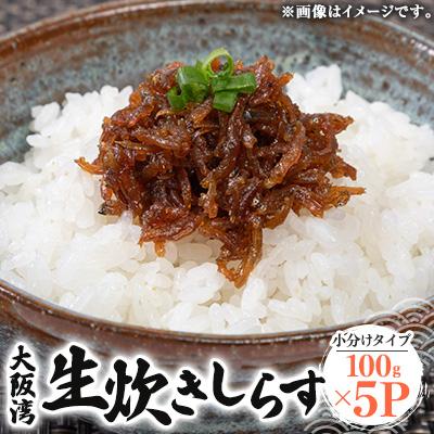 ふるさと納税 岸和田市 生炊きしらす100g×5パック　便利な小分けタイプ