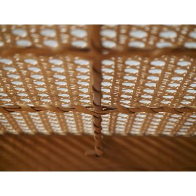 ふるさと納税 川越市 【UMEBACHI FURNITURE】 ラタンのスツール　国産クルミ材　籐張　【申込後生産】 |  | 03