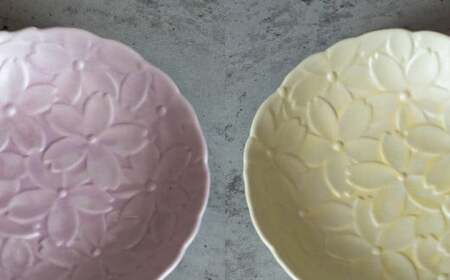 【日常に和の優雅さを】有田焼 mint. 桜彫り 12.7cm 深小皿 5枚セット【金照堂】小皿 小鉢 副菜皿 副菜鉢 菓子皿 食器 有田焼 皿 磁器 和食器 bj058