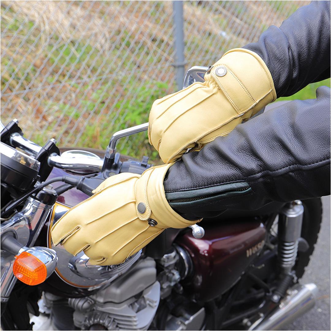 【デグナー】ウィンターグローブ [WG-34]タン〈XSサイズ〉［ 京都 八王子 革 手袋 レザー グローブ バイクギア ブランド 大好評 人気 おすすめ 牛革 ツーリング ライダー バイカー バイク パーツ お取り寄せ 送料無料 ふるさと納税 ］ 261009_A-JR089VC01