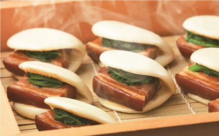 【具材付き】長崎ちゃんぽん4食・角煮まんじゅう4個　詰合せ＜みろく屋＞ [QBP044] [QBP044]