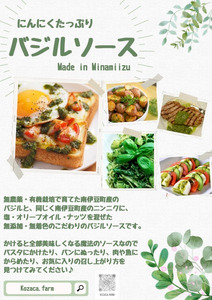 農家の手作りバジルソース 100g×4個　【 バジル 】