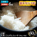 【ふるさと納税】新米予約 ひのひかり 奈良のお米のお届け便 10kg × 半年分 計 60 kg 白米 精米 お米 奈良県 吉野町 60キロ ライス 6回 ごはん 米 奈良県産 令和6年産 先行予約