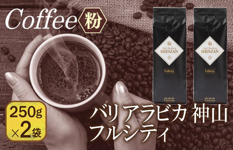 【スピード発送】バリアラビカ神山フルシティ 250g×2袋／粉 【珈琲 こーひー コーヒー 自家焙煎 オリジナル ギフト キャンプ アウトドア 大阪 泉佐野 大阪府 泉佐野市】
