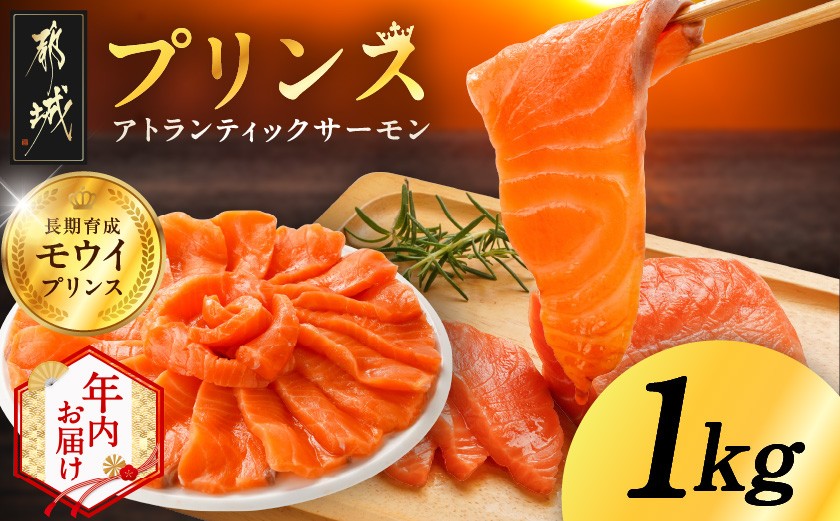 
            【年内お届け】プリンス アトランティックサーモン1kg≪2025年12月15日～31日お届け≫_17-M302-HNY_(都城市) 
          