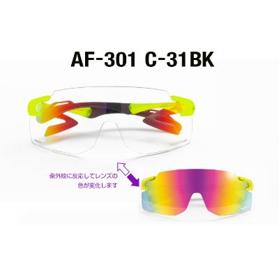 ふるさと納税 鯖江市 鼻パッドのないサングラス「エアフライ」最新型AF-301 C-31BK イエロー(調光レンズ装着版) |  | 03