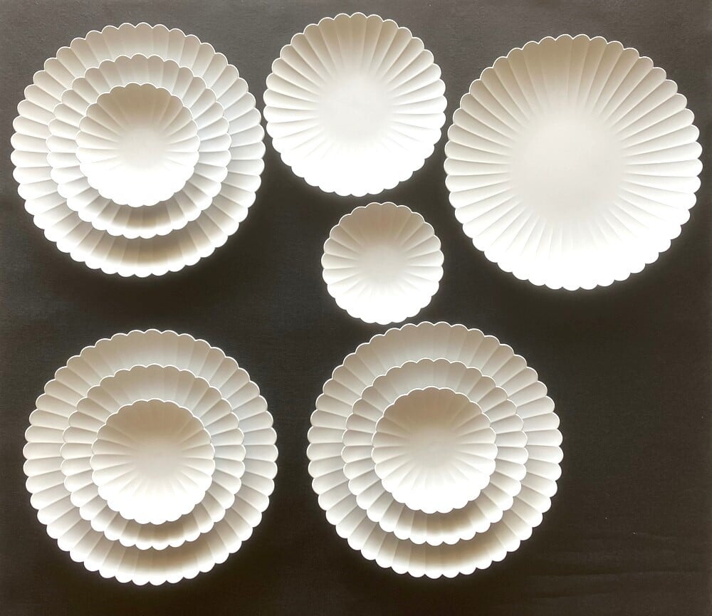 
                  【セット】1616/arita japanパレスプレート(gray) 12枚セット<220×4，160×4，110×4>
                