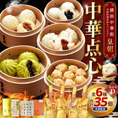 ふるさと納税 横浜市 中華点心詰合せD(6種 計35個)<横浜中華街 皇朝>