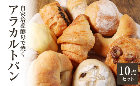  【母の日ギフト】自家培養酵母で焼く店主厳選のアラカルトパン10点セット！≪5月10日お届け≫酵母パン 国産小麦 国産 パン 酵母 パン10点 自然素材パン 詰合せ 自家製パン  よつ葉バター 無添加 冷凍パン 個別包装 京都府 木津川 065-03-H